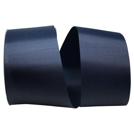 RELIANT RIBBON 3 in. 50 Yards Grosgrain Allure Ribbon, Navy 4600-055-40K